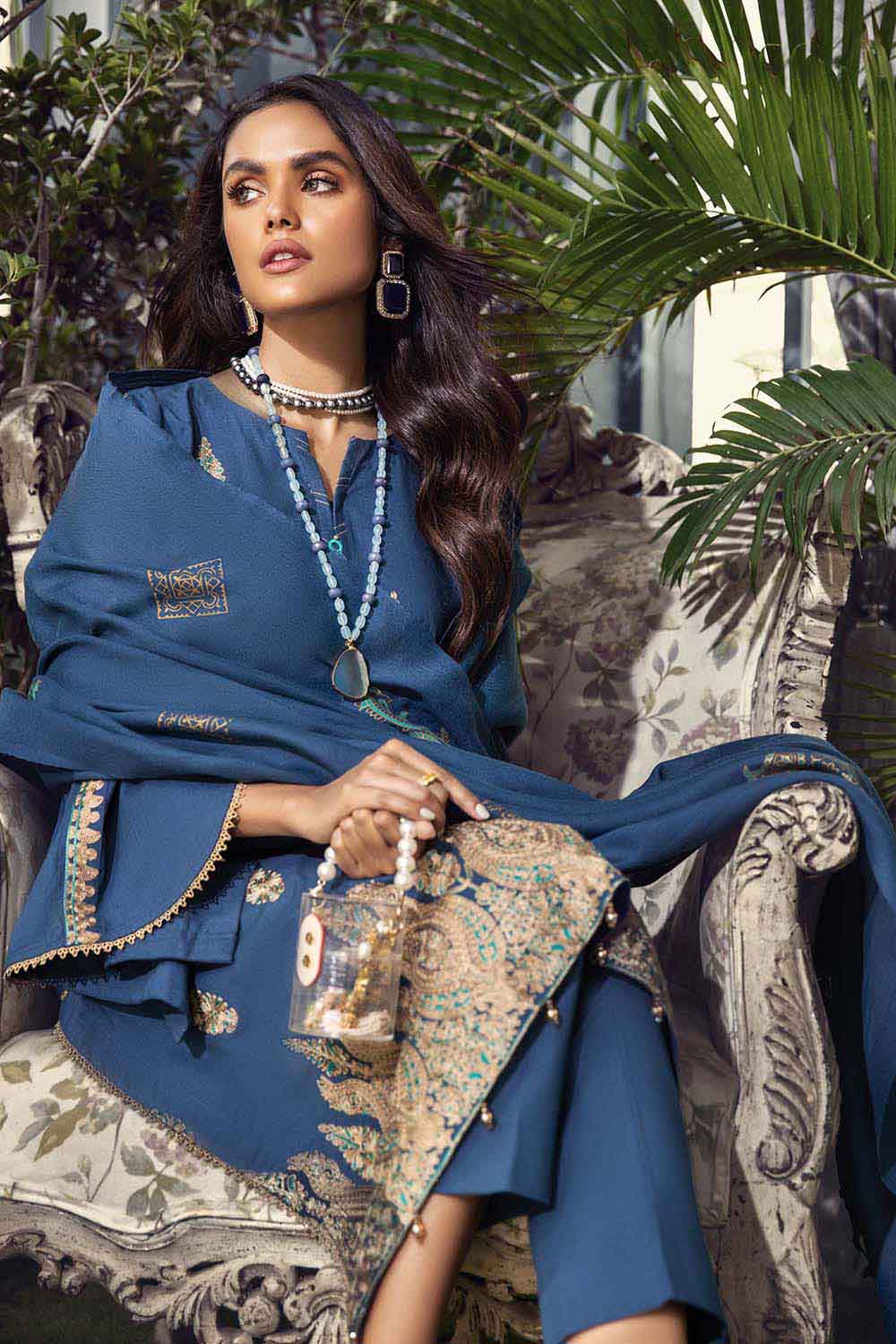 Gul Ahmed Pure Joy of Winter 3Pc Embroidered Khaddar Suit AP-12036 Brand Mafia by Zonash