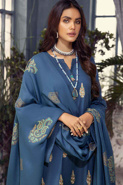 Gul Ahmed Pure Joy of Winter 3Pc Embroidered Khaddar Suit AP-12036 Brand Mafia by Zonash