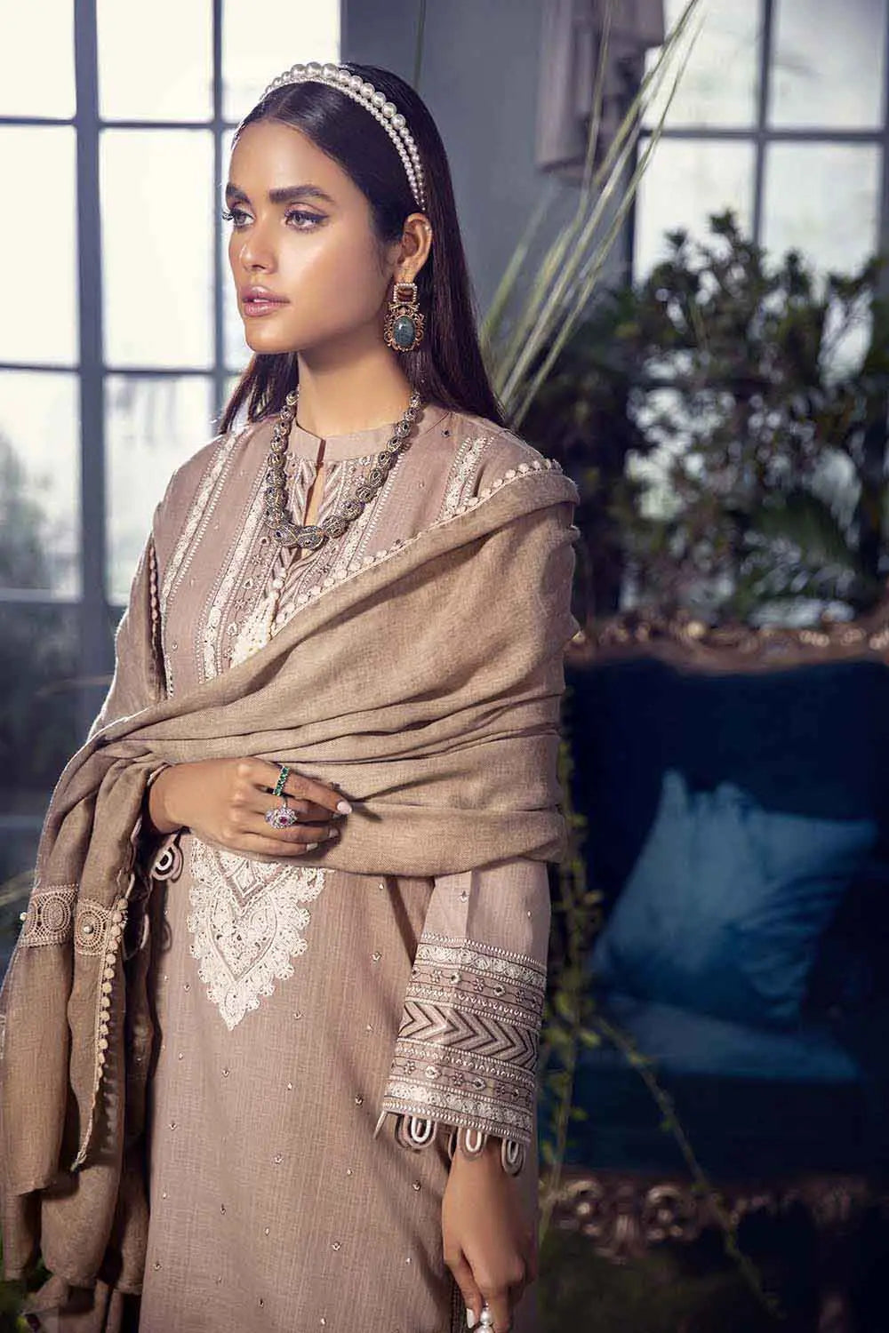 Gul Ahmed Pure Joy of Winter Embroidered Khaddar 2Pc Suit AP-12026 Brand Mafia by Zonash