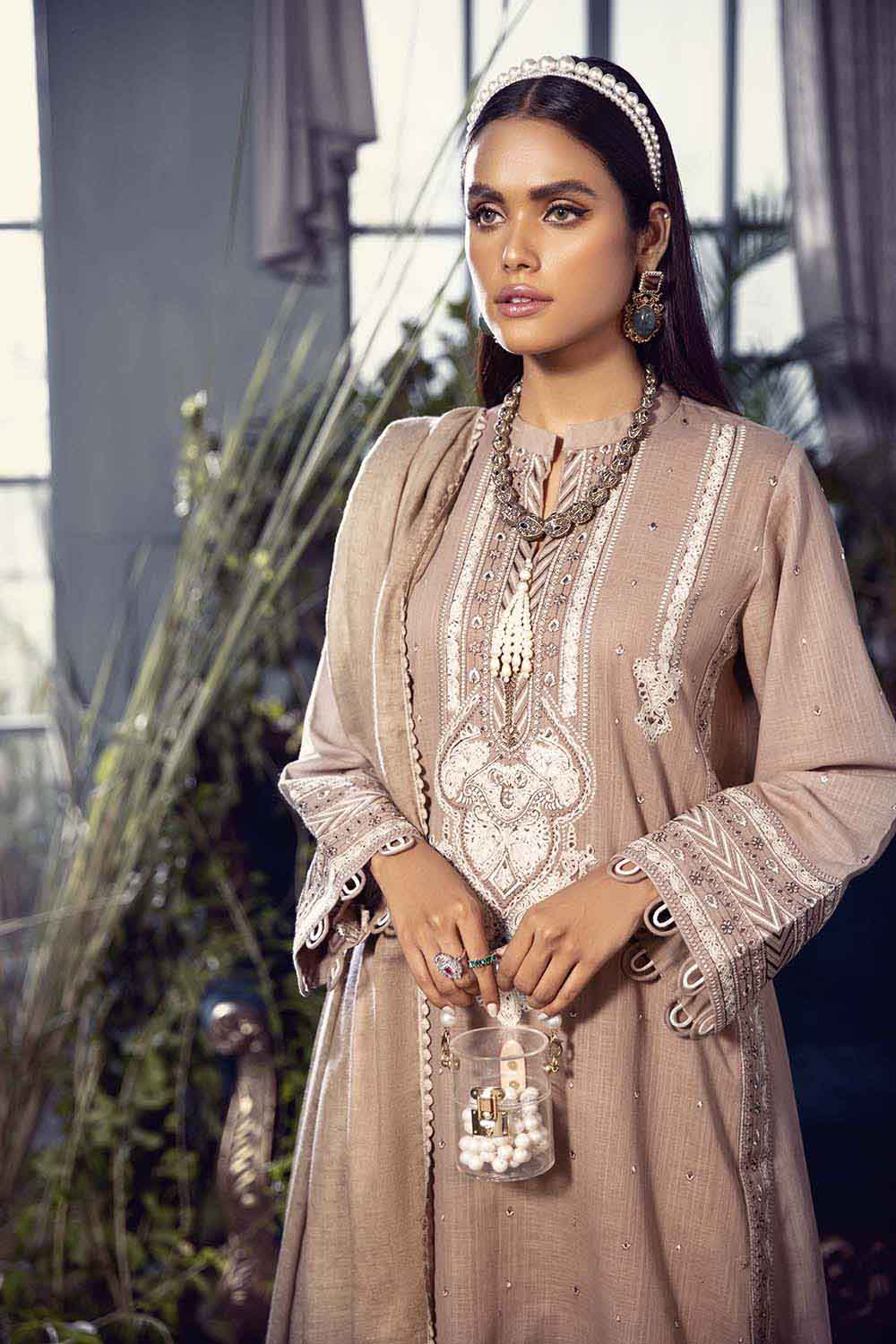 Gul Ahmed Pure Joy of Winter Embroidered Khaddar 2Pc Suit AP-12026 Brand Mafia by Zonash