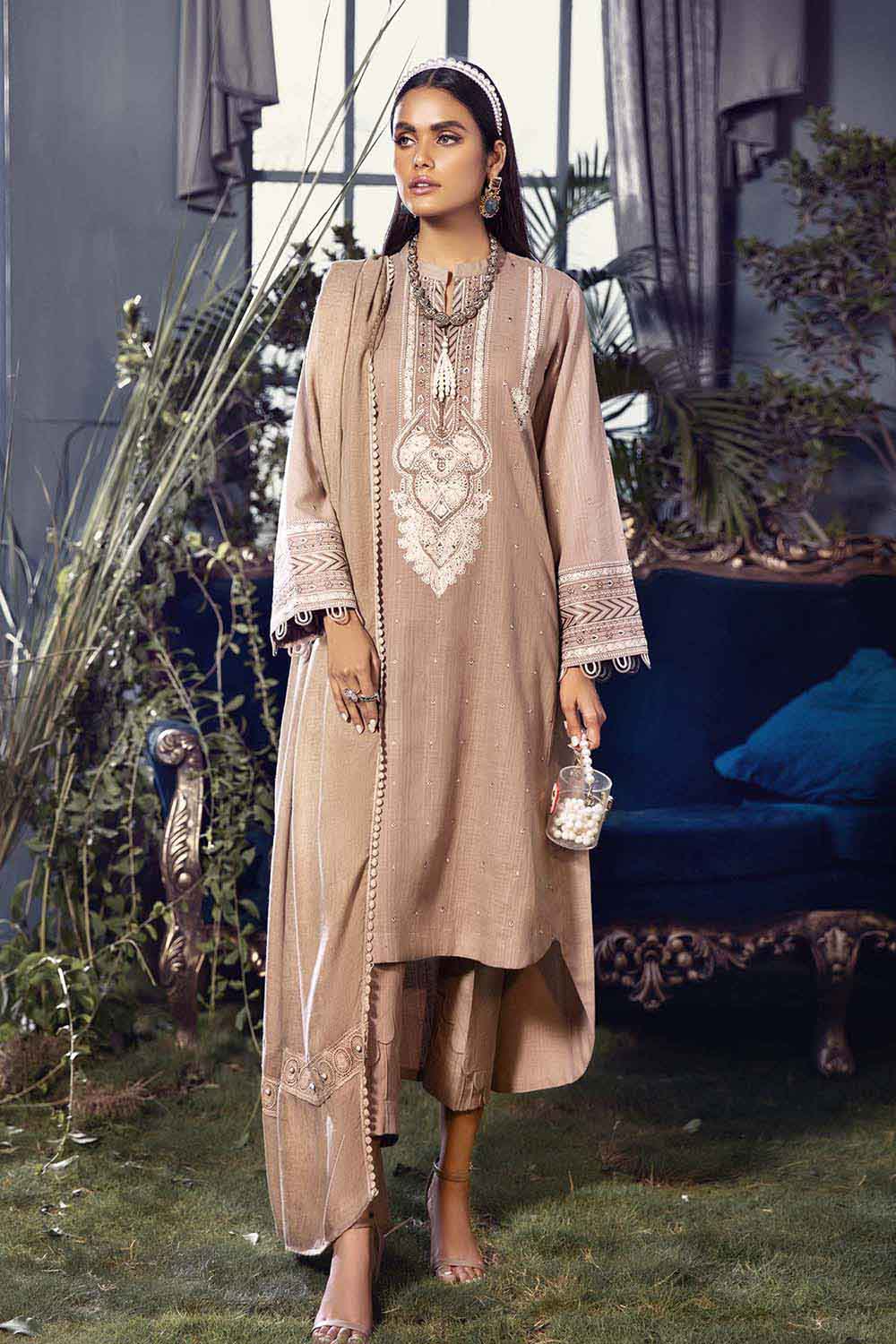 Gul Ahmed Pure Joy of Winter Embroidered Khaddar 2Pc Suit AP-12026 Brand Mafia by Zonash