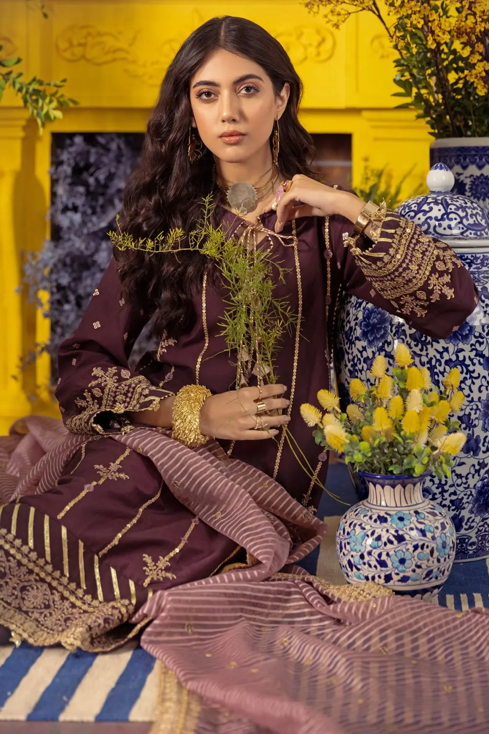 Gul Ahmed Unstitched 2Pc Embroidered Suit Fe22072 - Summer Collection Brand Mafia by Zonash