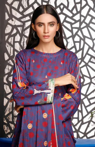 Gul Ahmed - Unstitched Printed Lawn Shirt - Summer Collection