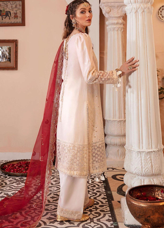 Gul Bahar By Afrozeh Unstitched 3 Piece Embroidered Lawn Suit GBAF21 01 Chashni - Festive Collection Brand Mafia by Zonash