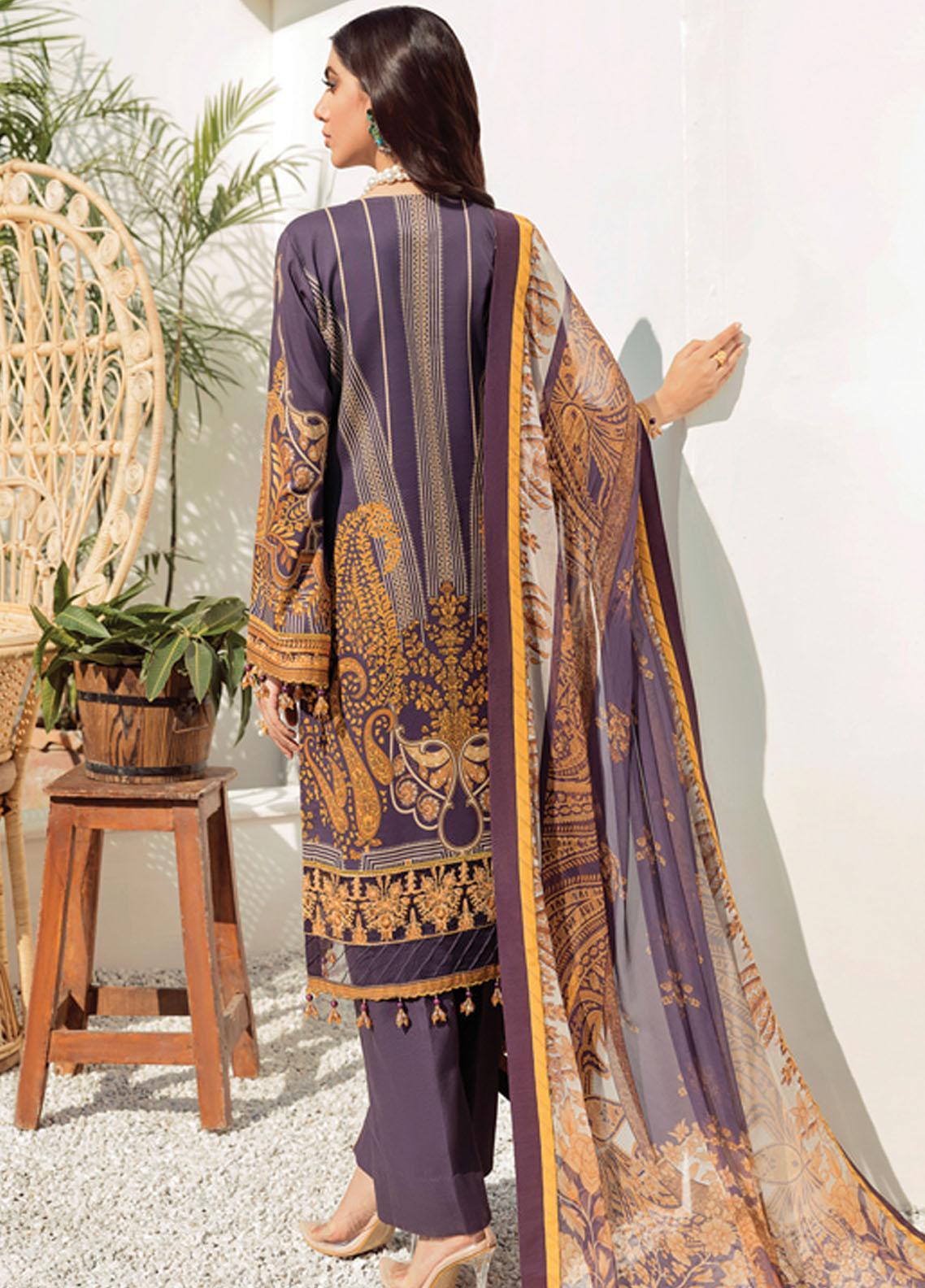 Gulaal Embroidered Lawn Suits Unstitched 3 Piece GL22L-1 JULIANNE (11) - Summer Collection Brand Mafia by Zonash