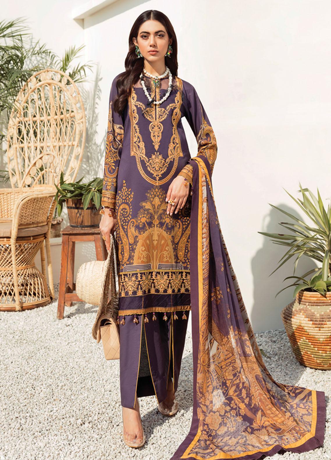 Gulaal Embroidered Lawn Suits Unstitched 3 Piece GL22L-1 JULIANNE (11) - Summer Collection Brand Mafia by Zonash