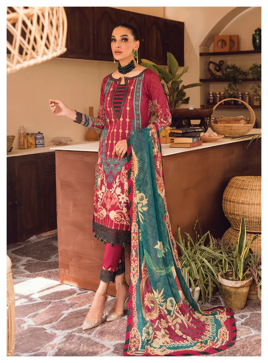 Gulaal Unstitched 3 Piece Embroidered Lawn Suit GL22-S2 03 Daria - Summer Collection Brand Mafia by Zonash