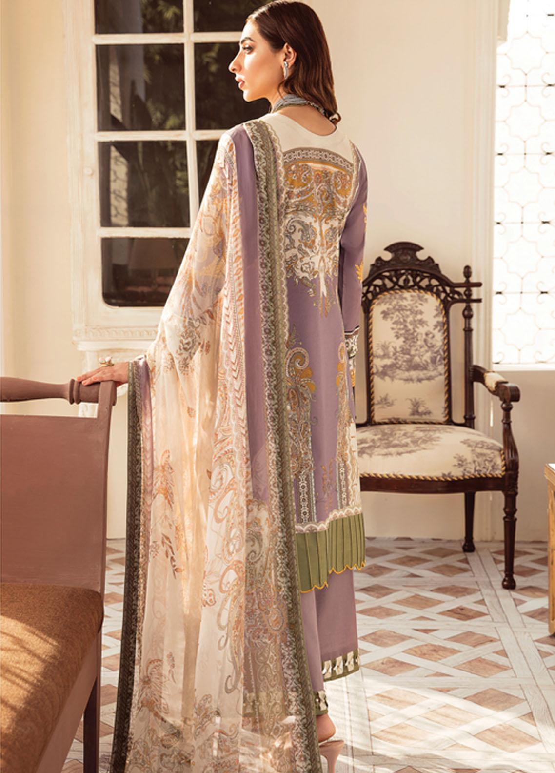 Gulaal Unstitched 3 Piece Embroidered Lawn Suit GL22L-1 SERAPHINA (08) - Summer Collection Brand Mafia by Zonash