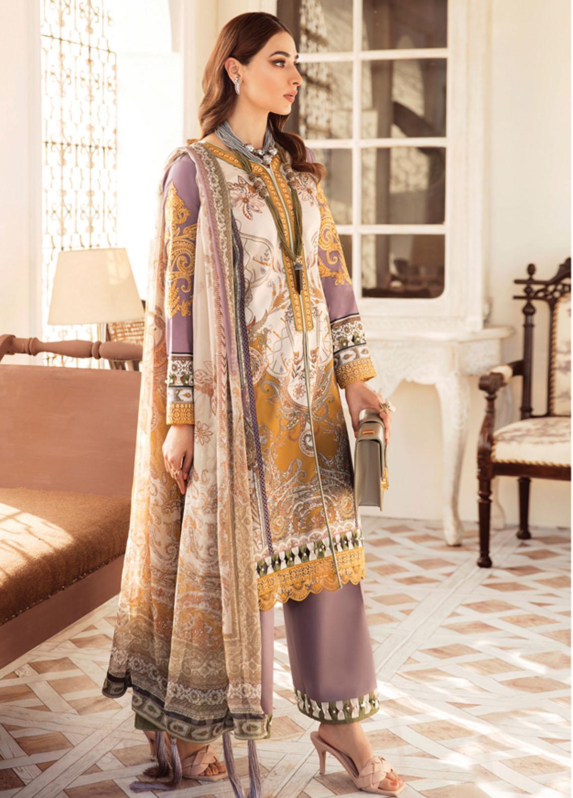 Gulaal Unstitched 3 Piece Embroidered Lawn Suit GL22L-1 SERAPHINA (08) - Summer Collection Brand Mafia by Zonash