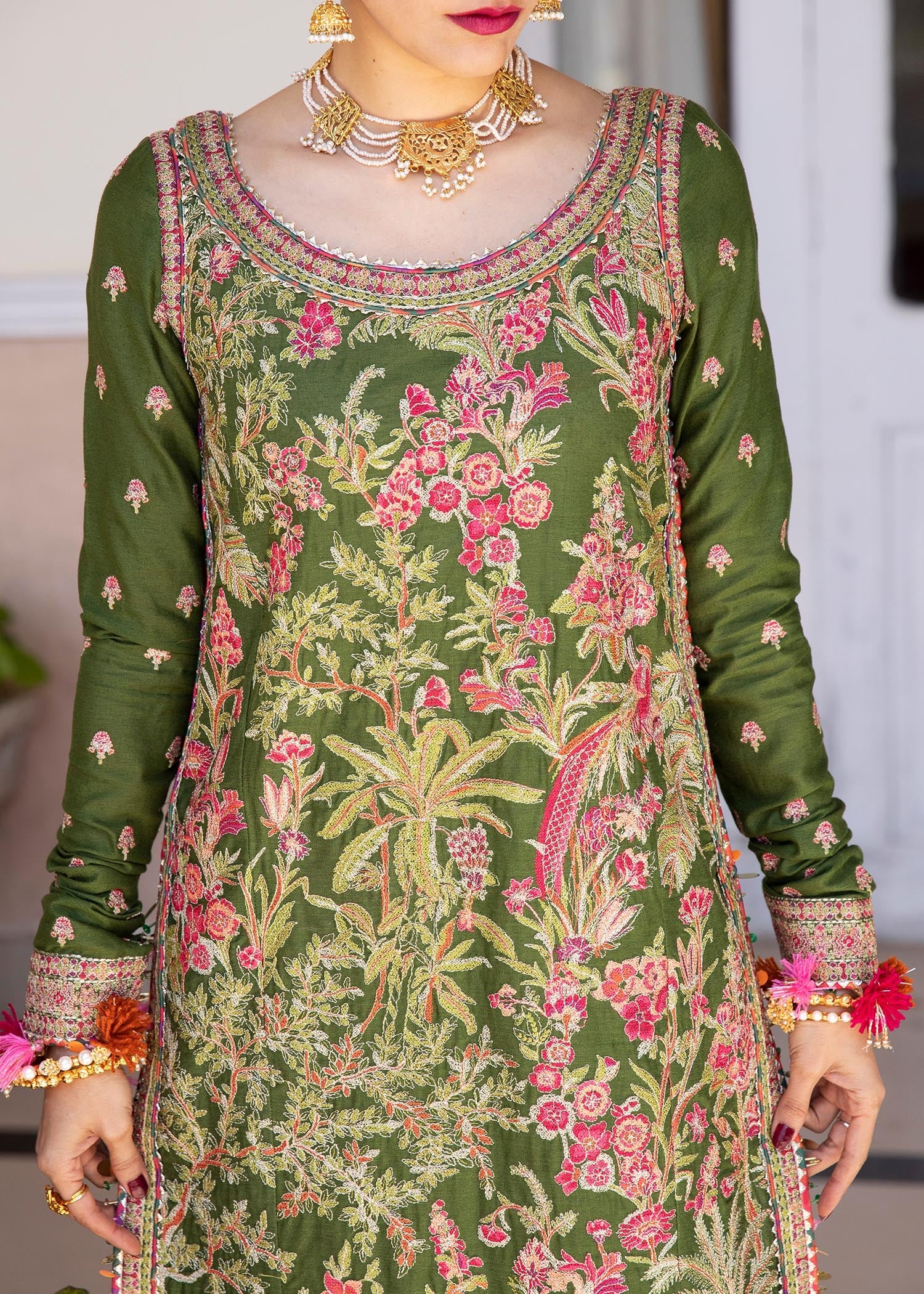 Hussain Rehar Stitched 3 Piece Embroidered Karandi Suit HR22 Daneen - Winter Collection Brand Mafia by Zonash