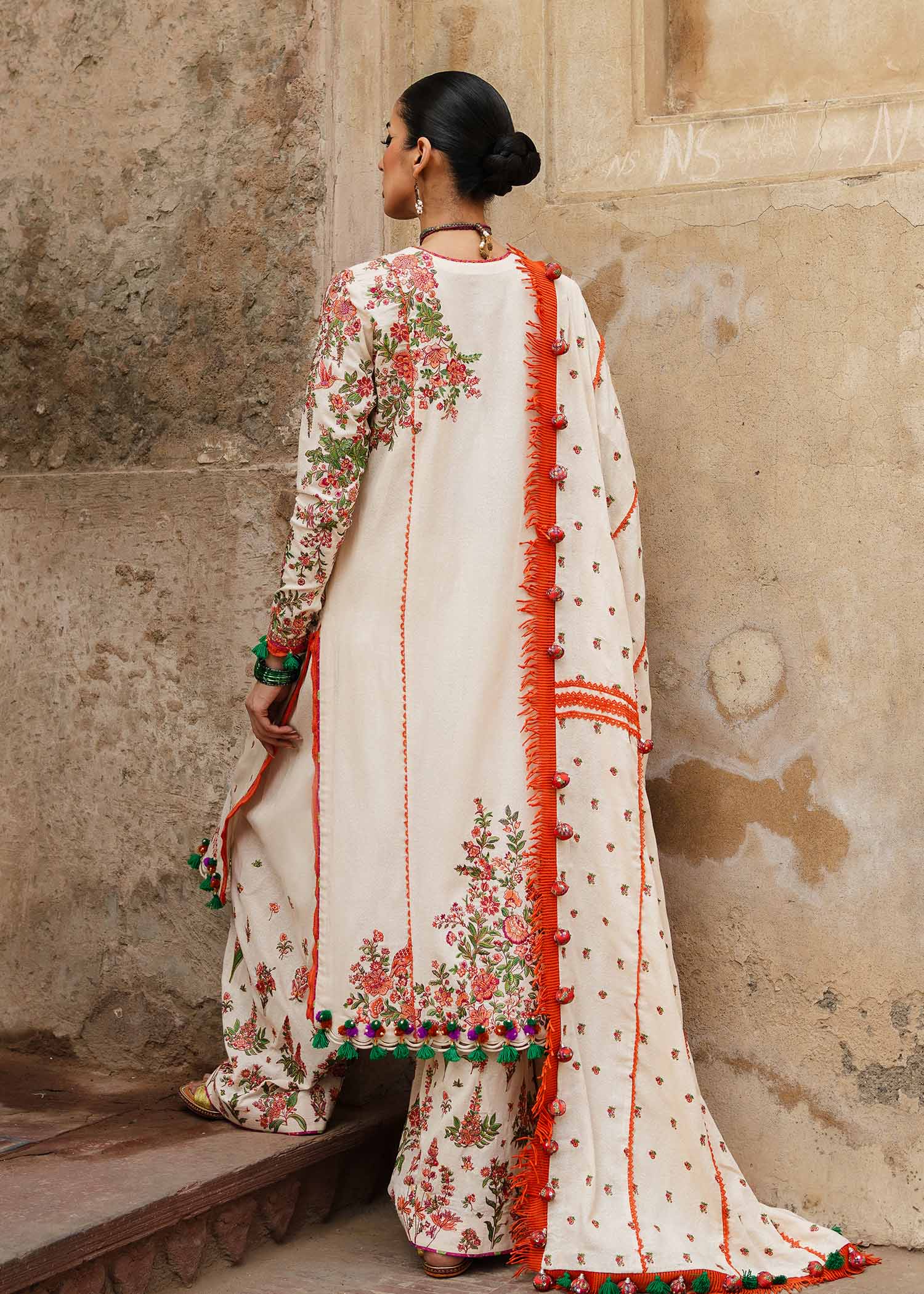 Hussain Rehar Unstitched 3 Piece Embroidered Karandi Suit HR23EKW - Bellis - Winter Collection Brand Mafia by Zonash