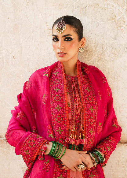 Hussain Rehar Unstitched 3 Piece Embroidered Karandi Suit HR23EKW - Tulip - Winter Collection Brand Mafia by Zonash