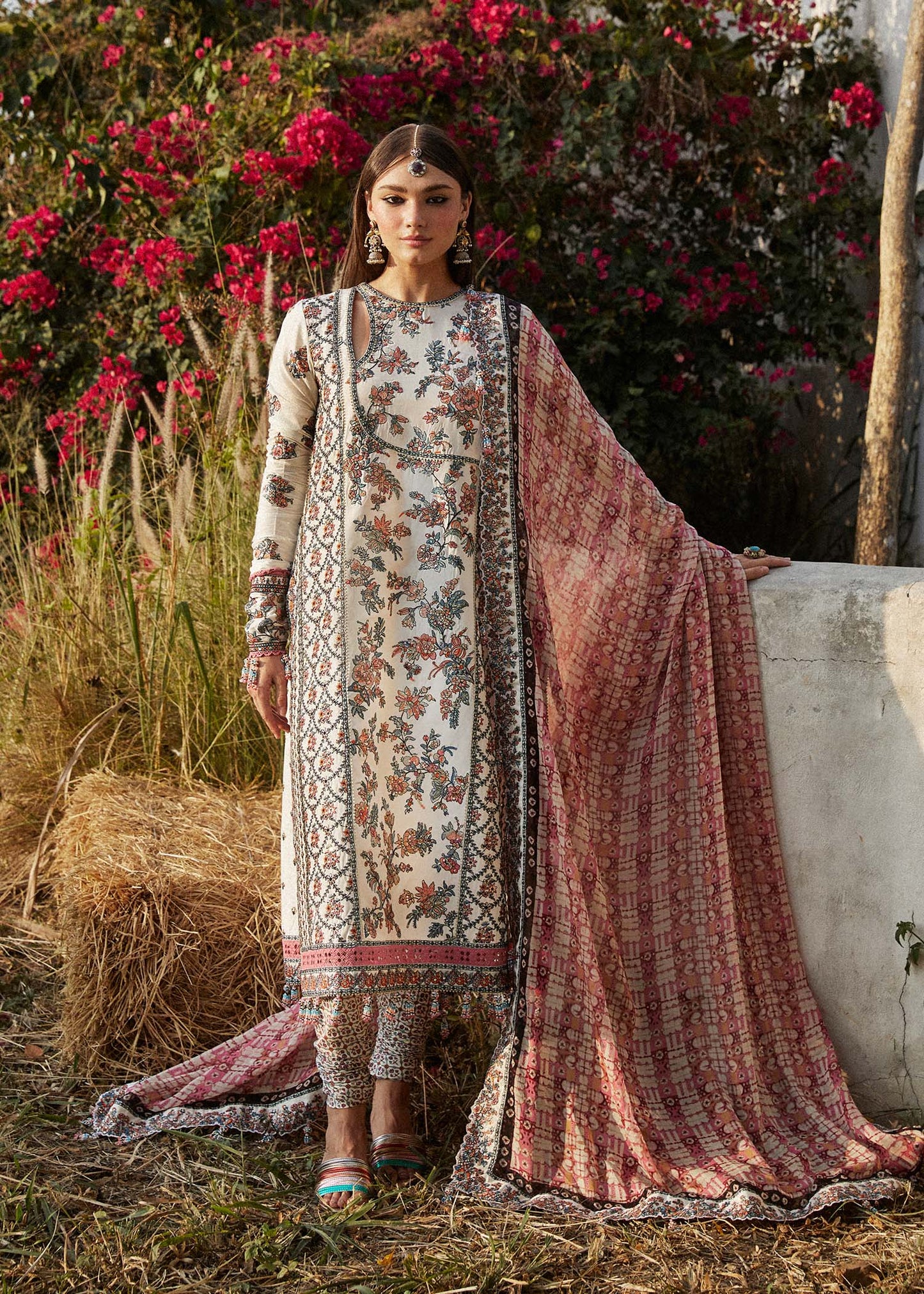 Hussain Rehar Unstitched 3 Piece Embroidered Lawn Suit HRR24EL ELARA - Luxury Collection Brand Mafia by Zonash