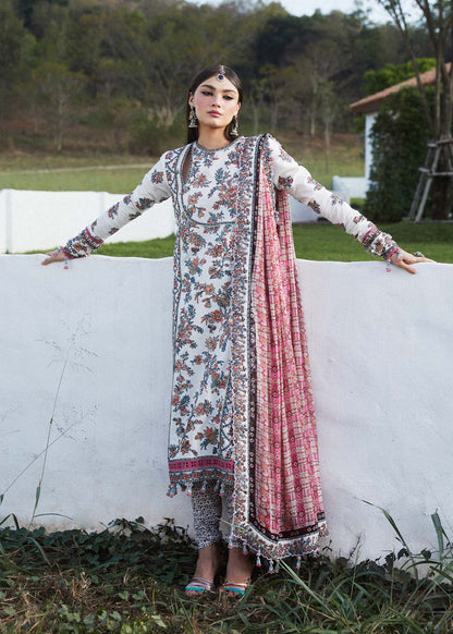 Hussain Rehar Unstitched 3 Piece Embroidered Lawn Suit HRR24EL ELARA - Luxury Collection Brand Mafia by Zonash