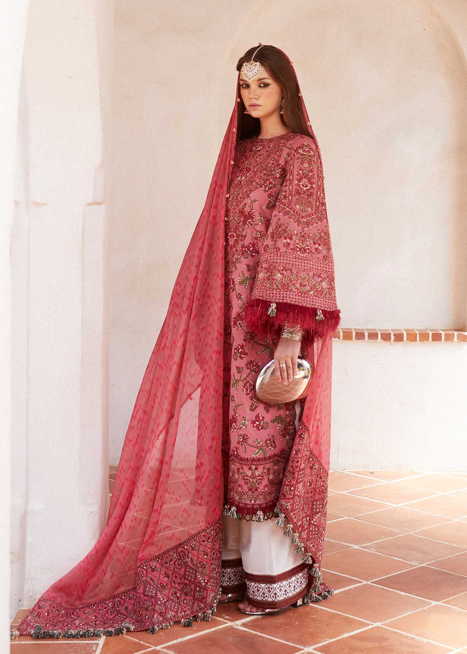 Hussain Rehar Unstitched 3 Piece Embroidered Lawn Suit HRR24EL LAYLA - Luxury Collection Brand Mafia by Zonash