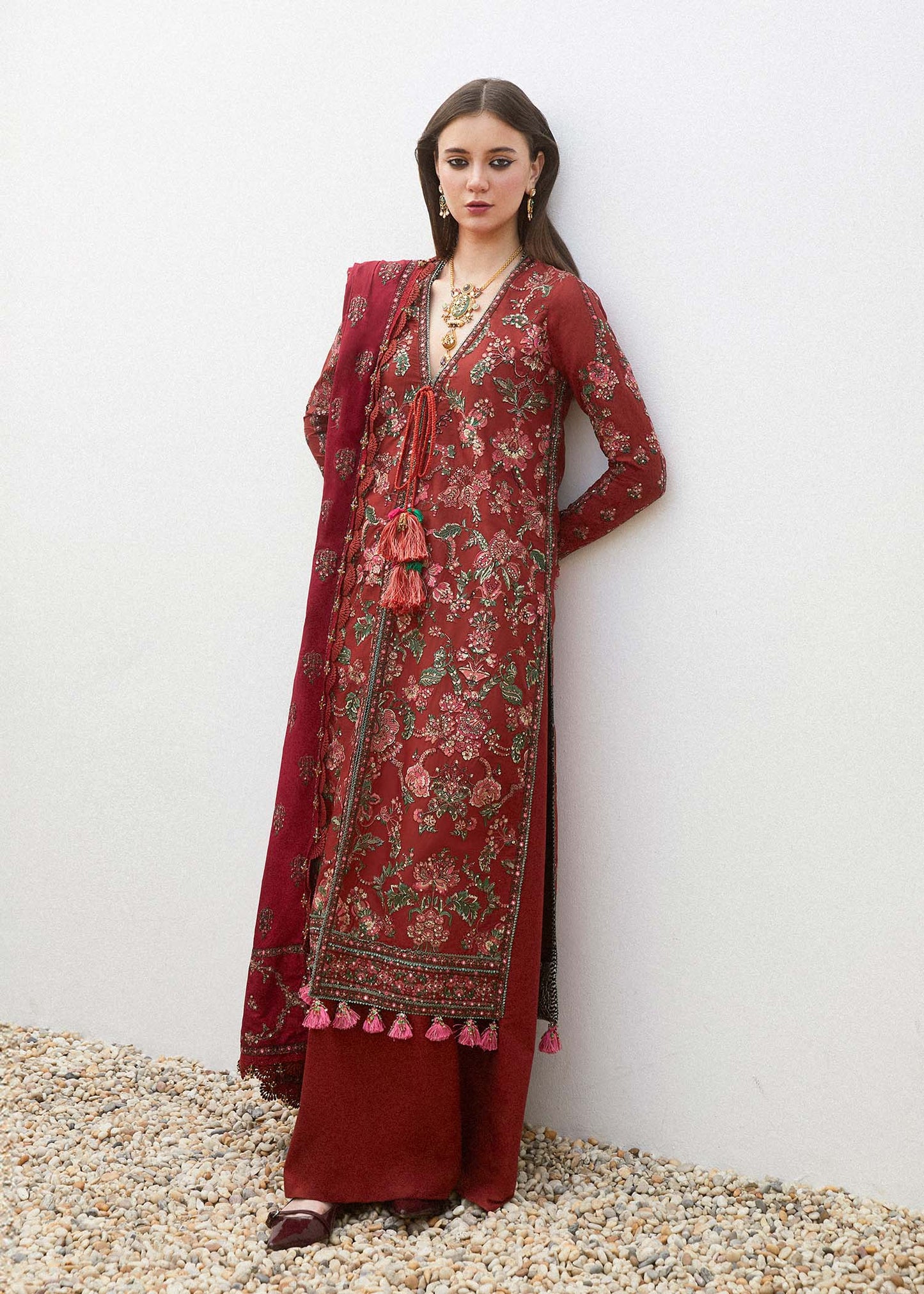 Hussain Rehar Unstitched 3 Piece Embroidered Lawn Suit HRR24EL Ruhi - Luxury Collection Brand Mafia by Zonash