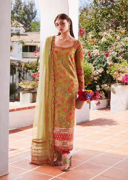 Hussain Rehar Unstitched 3 Piece Embroidered Lawn Suit HRR24EL SORBET - Luxury Collection Brand Mafia by Zonash