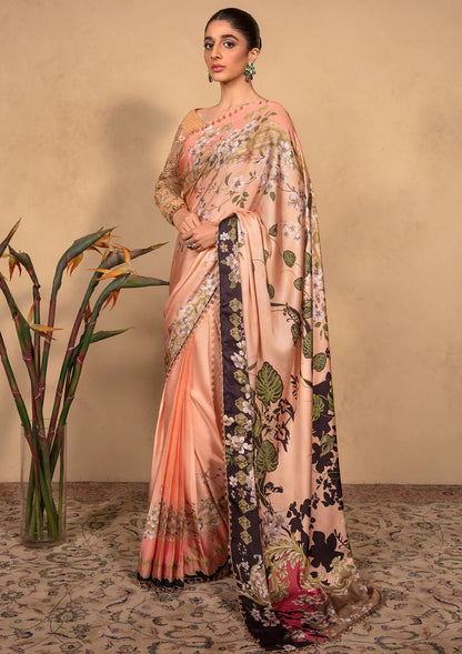 Jahan Aara By Nayab Unstitched Embroidered Saree NB23JA NS-005 MIRA - Premium Collection Brand Mafia by Zonash