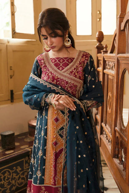 Khaab by Qalamkar Stitched 3 Piece Embroidered Suits K2 NF-07 Zarnish - Luxury Formal Collection Brand Mafia by Zonash