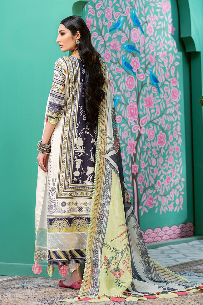 Kinaar Khwaab By Shiza Hassan Unstitched 3 Piece Embroidered Lawn Suit SH22KK KH-04 Sareh - Spring / Summer Collection Brand Mafia by Zonash