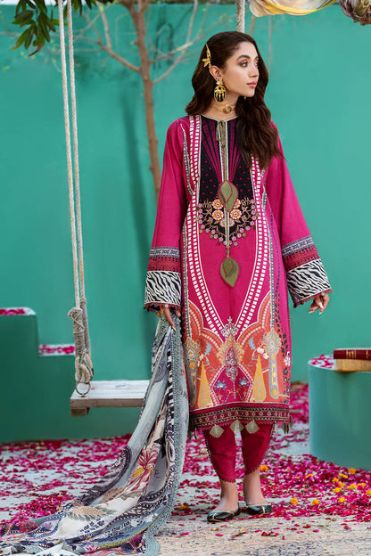 Kinaar Khwaab By Shiza Hassan Unstitched 3 Piece Embroidered Lawn Suit SH22KK KH-08 Dahleez - Spring / Summer Collection Brand Mafia by Zonash