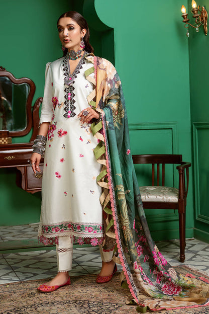 Kinaar Khwaab By Shiza Hassan Unstitched 3 Piece Embroidered Lawn Suit SH22KK KH-11 Qarah - Spring / Summer Collection Brand Mafia by Zonash