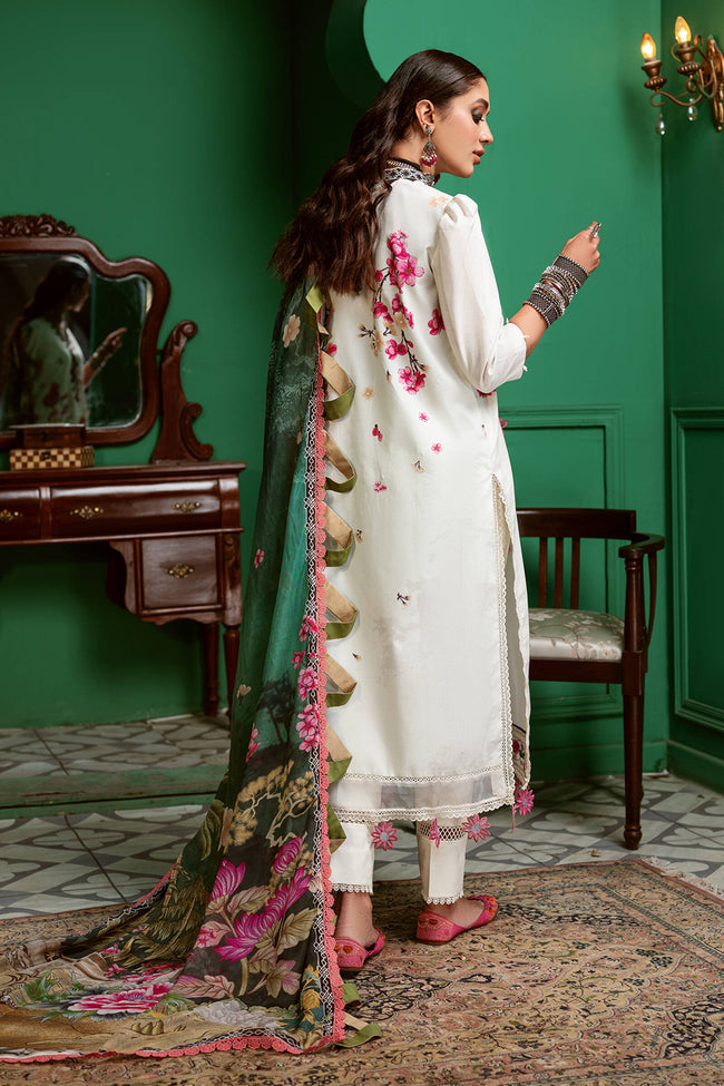 Kinaar Khwaab By Shiza Hassan Unstitched 3 Piece Embroidered Lawn Suit SH22KK KH-11 Qarah - Spring / Summer Collection Brand Mafia by Zonash