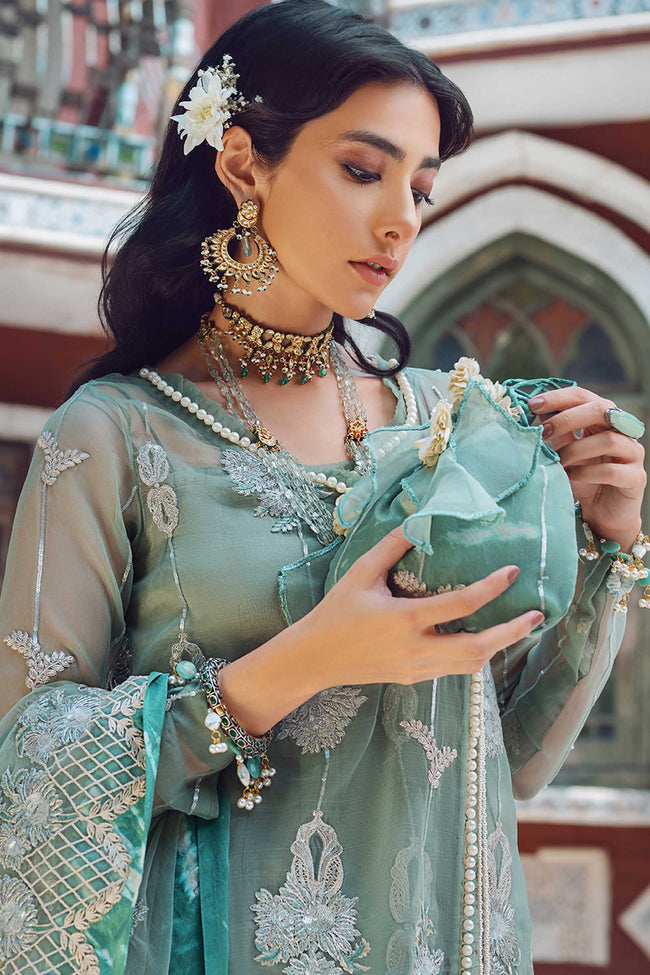 Kinaar by Shiza Hassan Unstitched 3 Piece Embroidered Organza Suit SH20KF 01 Sohni - Festive Collection Brand Mafia by Zonash