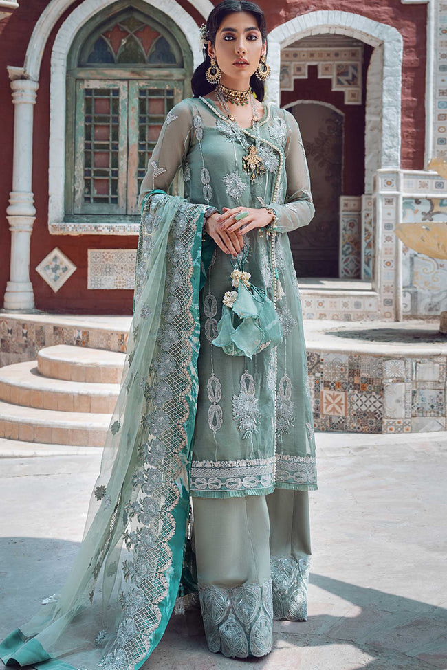 Kinaar by Shiza Hassan Unstitched 3 Piece Embroidered Organza Suit SH20KF 01 Sohni - Festive Collection Brand Mafia by Zonash