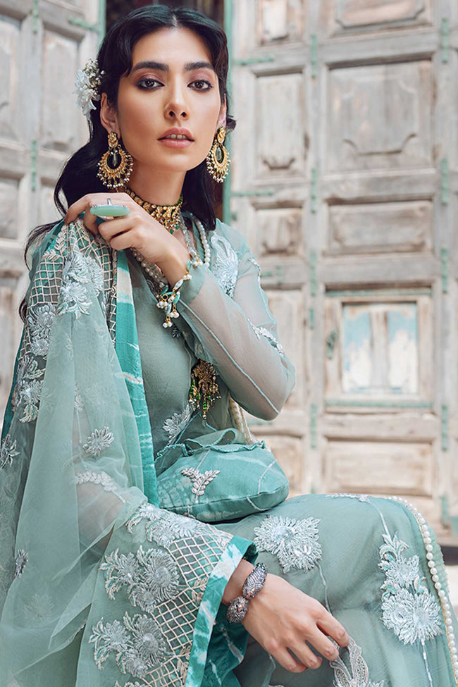 Kinaar by Shiza Hassan Unstitched 3 Piece Embroidered Organza Suit SH20KF 01 Sohni - Festive Collection Brand Mafia by Zonash