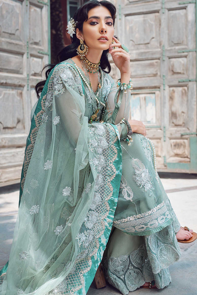 Kinaar by Shiza Hassan Unstitched 3 Piece Embroidered Organza Suit SH20KF 01 Sohni - Festive Collection Brand Mafia by Zonash