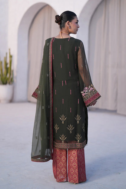 Kuch Khas By Flossie Unstitched 3 Piece Embroidered Chiffon Suit FL24K K-1504 RAHA - Luxury Collection Brand Mafia by Zonash