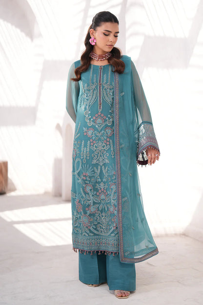 Kuch Khas By Flossie Unstitched 3 Piece Embroidered Chiffon Suit FL24K K-1505 FAE - Luxury Collection Brand Mafia by Zonash