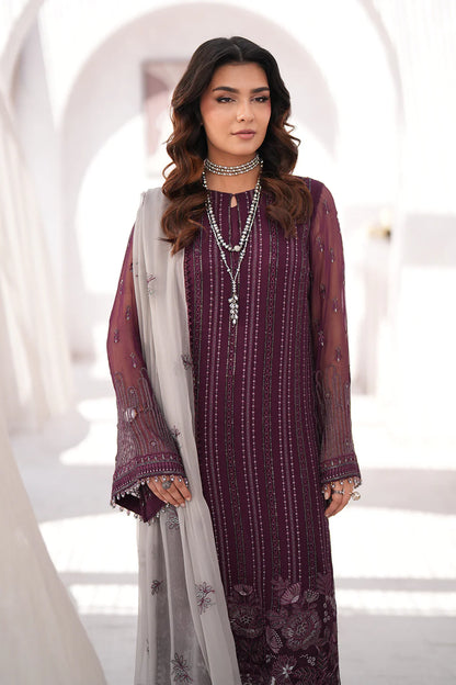 Kuch Khas By Flossie Unstitched 3 Piece Embroidered Chiffon Suit FL24K K-1509 CLAIRE- Luxury Collection Brand Mafia by Zonash