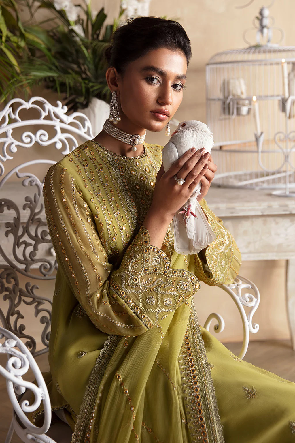 La Fuchsia By Afrozeh Unstitched 3 Piece Embroidered Chiffon Suit AF24LF D-02 Diora - Wedding Collection Brand Mafia by Zonash