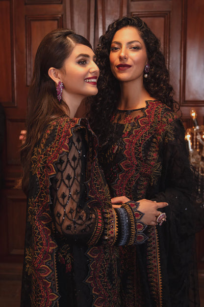 La Royale By Iznik Stitched 3 Piece Embroidered Net Suits IZ22 IRC-03 Fonce Night - Luxury Formal Collection Brand Mafia by Zonash