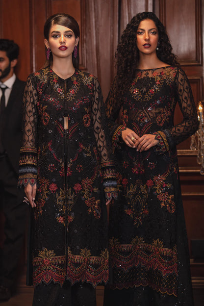 La Royale By Iznik Stitched 3 Piece Embroidered Net Suits IZ22 IRC-03 Fonce Night - Luxury Formal Collection Brand Mafia by Zonash