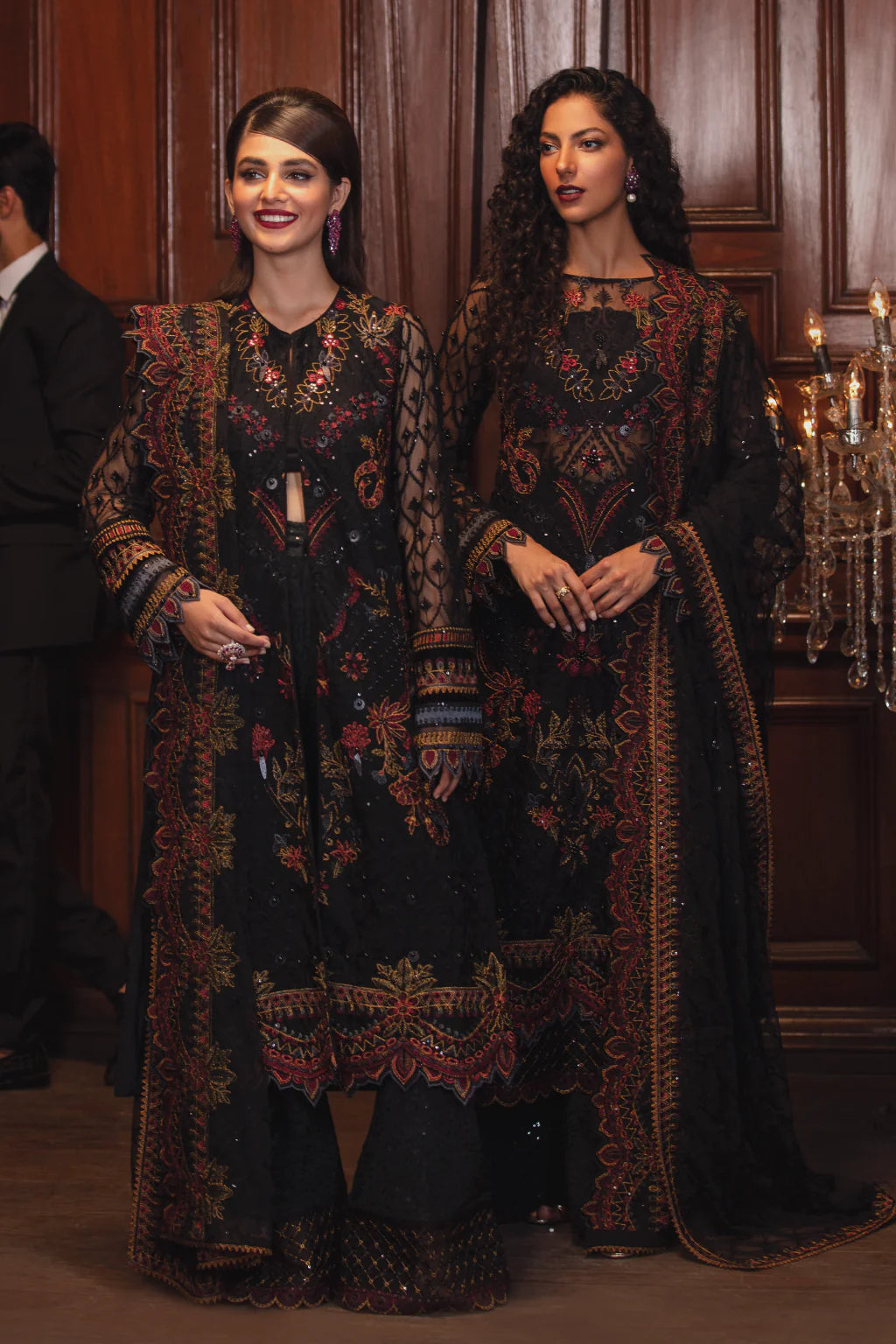 La Royale By Iznik Stitched 3 Piece Embroidered Net Suits IZ22 IRC-03 Fonce Night - Luxury Formal Collection Brand Mafia by Zonash