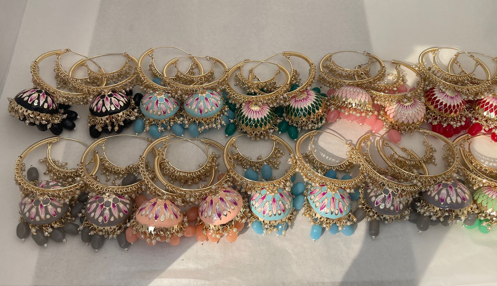 Latest Meenakari Jhumkas E-20 Brand Mafia by Zonash