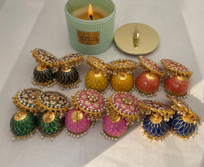 Latest Meenakari Jhumkas E-21 Brand Mafia by Zonash