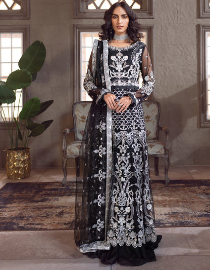 Le Festa By Emaan Adeel Unstitched 2 Piece Embroidered Net Suit EA23-P6 LF-705 - Premium Collection Brand Mafia by Zonash