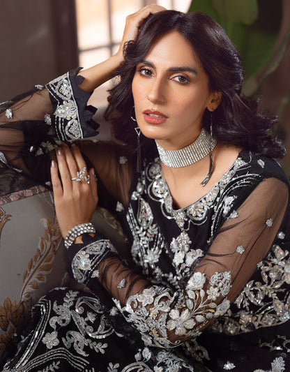 Le Festa By Emaan Adeel Unstitched 2 Piece Embroidered Net Suit EA23-P6 LF-705 - Premium Collection Brand Mafia by Zonash