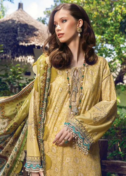 M Prints By Maria B Stitched 3 Piece Embroidered Lawn Suits - 1A - Luxury Lawn Collection Brand Mafia by Zonash