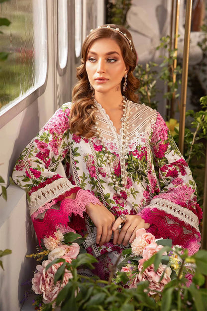 MPrints by Maria B Unstitched 3 Piece Embroidered Lawn Suit MB24P 2A - Summer Collection - Brand Mafia by Zonash