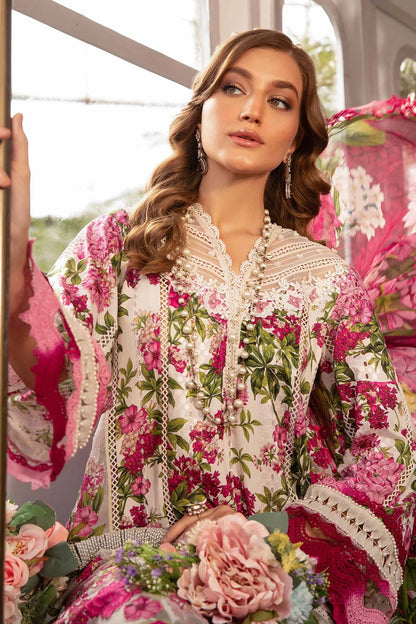 MPrints by Maria B Unstitched 3 Piece Embroidered Lawn Suit MB24P 2A - Summer Collection - Brand Mafia by Zonash