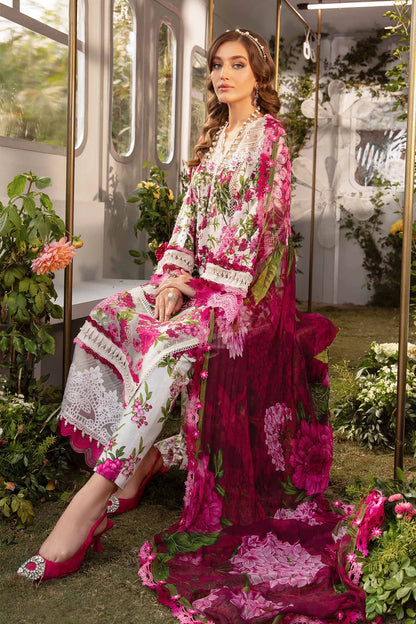 MPrints by Maria B Unstitched 3 Piece Embroidered Lawn Suit MB24P 2A - Summer Collection - Brand Mafia by Zonash