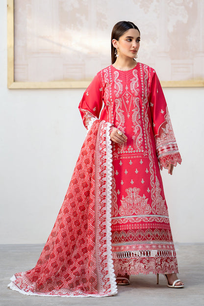 Saad Shaikh Unstitched 3 Piece Embroidered Lawn Suit SSK24E - PIE - Festive Collection - Brand Mafia by Zonash