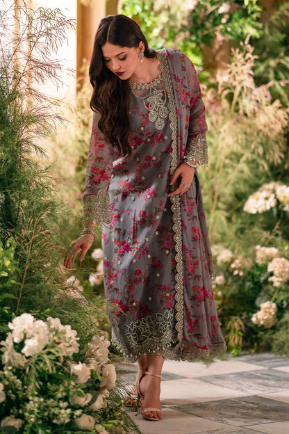 3-PC Unstitched Embroidered Chiffon VSL5-05