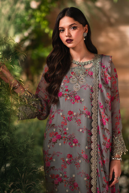 3-PC Unstitched Embroidered Chiffon VSL5-05