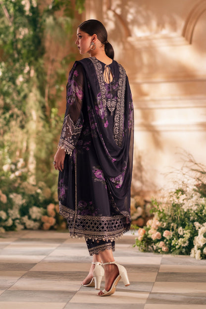 3-PC Unstitched Embroidered Chiffon VSL5-01